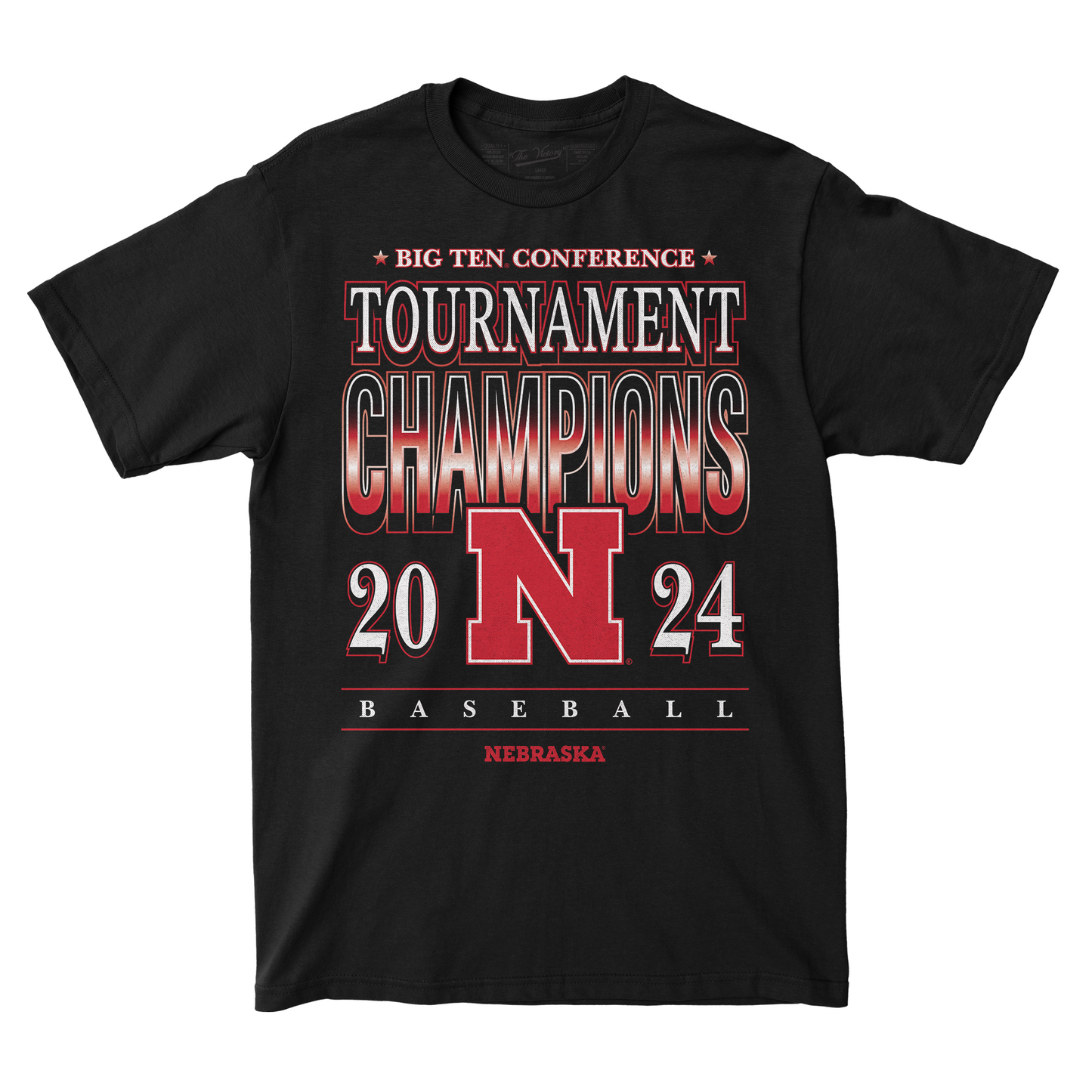 Nebraska Baseball 2024 Conference Champions T-shirt by Retro Brand