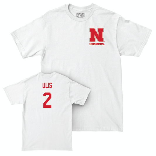 Men's Basketball White Comfort Colors Tee - Ahron Ulis