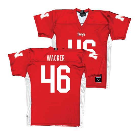 Red Nebraska Football Jersey  - Derek Wacker