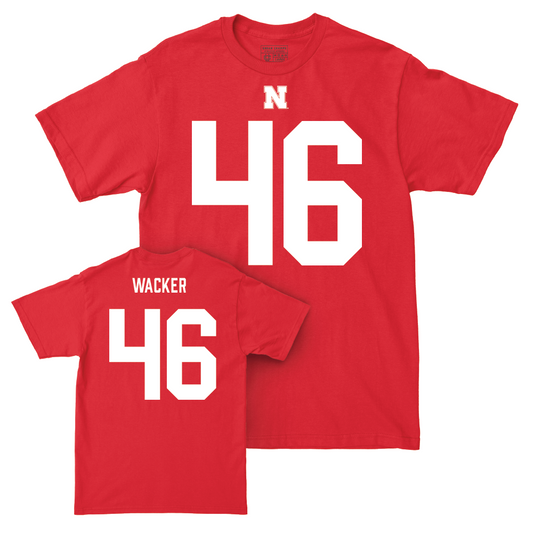 Nebraska Football Red Shirsey Tee  - Derek Wacker