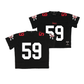 Nebraska Throwback Black Football Jersey - Derek Wacker