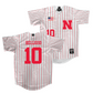 Nebraska Baseball White Jersey  - Hogan Helligso