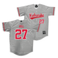 Nebraska Softball Grey Jersey  - Natalia Hill