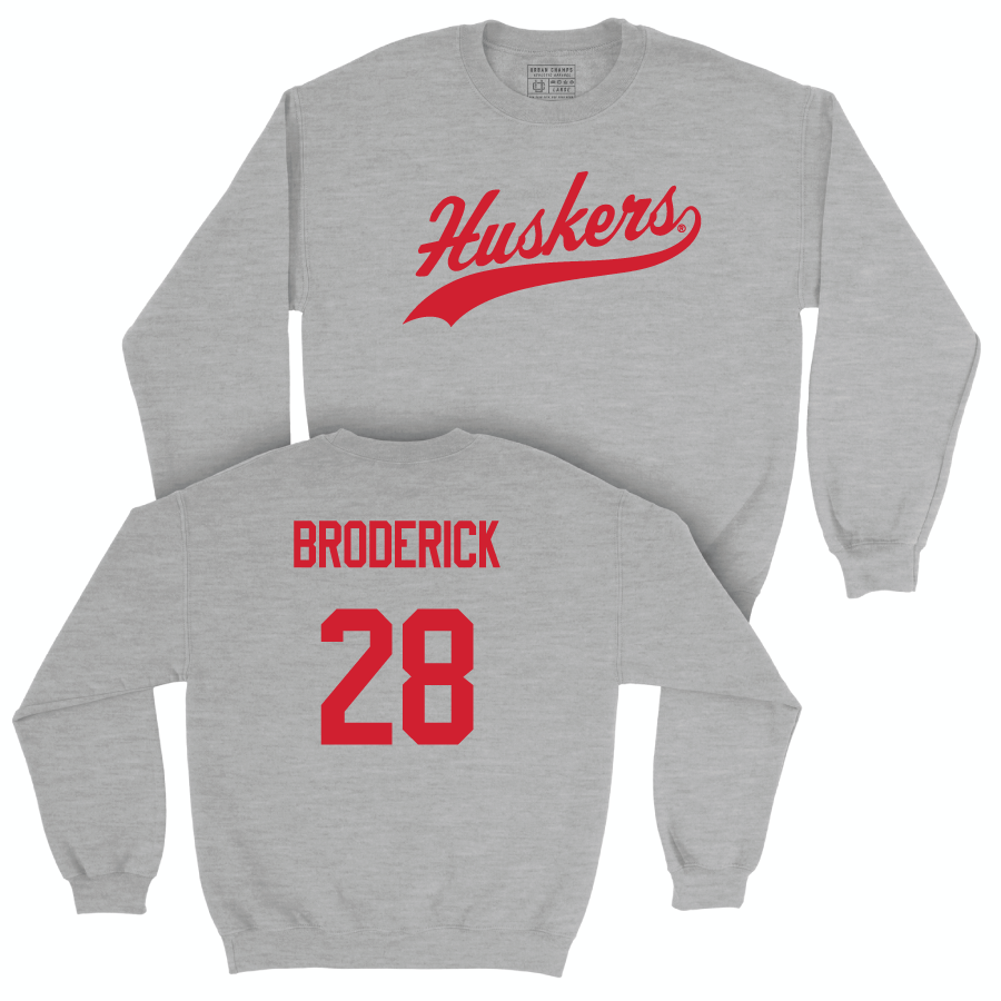 Sport Grey Baseball Script Crew  - Luke Broderick