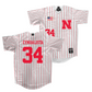 Nebraska Baseball White Jersey  - Colin Cymbalista