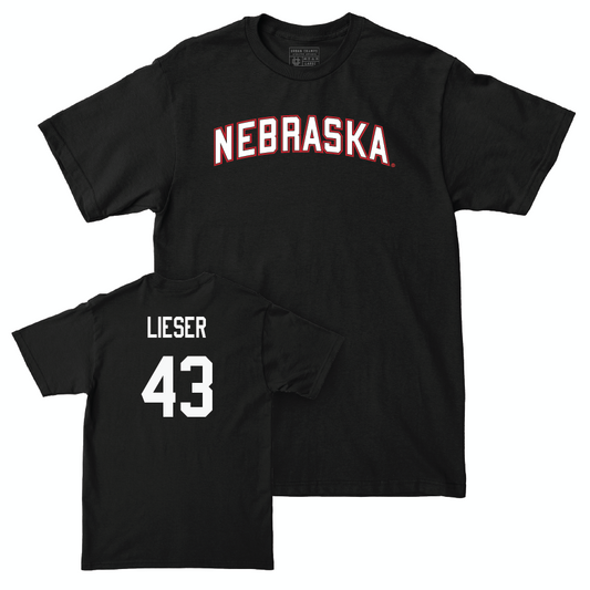 Baseball Black Nebraska Tee  - Aiden Lieser