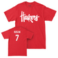 Red Softball Huskers Tee  - Ava Kuszak