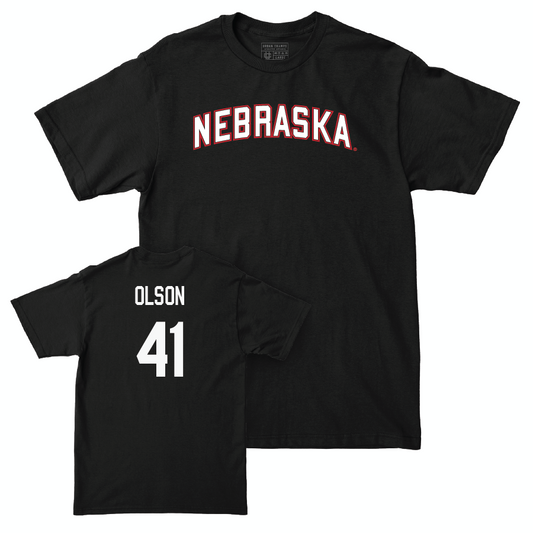 Baseball Black Nebraska Tee  - Chase Olson