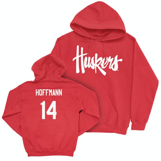 Red Softball Huskers Hoodie  - Kacie Hoffmann