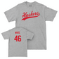 Sport Grey Baseball Script Tee  - Aiden White