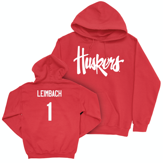 Red Women's Volleyball Huskers Hoodie  - Keri Leimbach