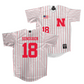 Nebraska Baseball White Jersey   - Kanon Sundgren