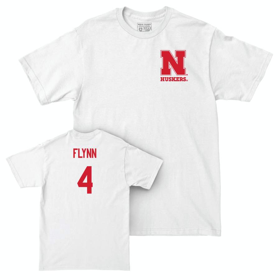 Women's Volleyball White Comfort Colors Tee  - Campbell Flynn