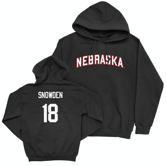 Women's Soccer Black Nebraska Hoodie  - Reese Snowden