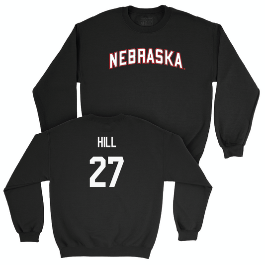 Softball Black Nebraska Crew  - Natalia Hill