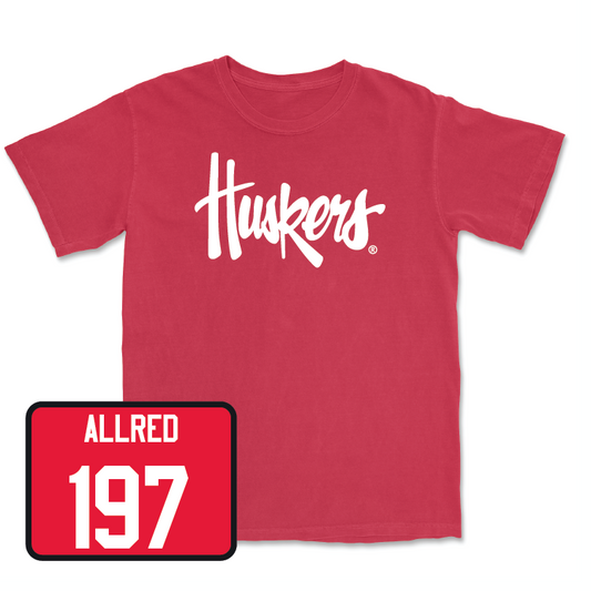 Red Wrestling Huskers Tee